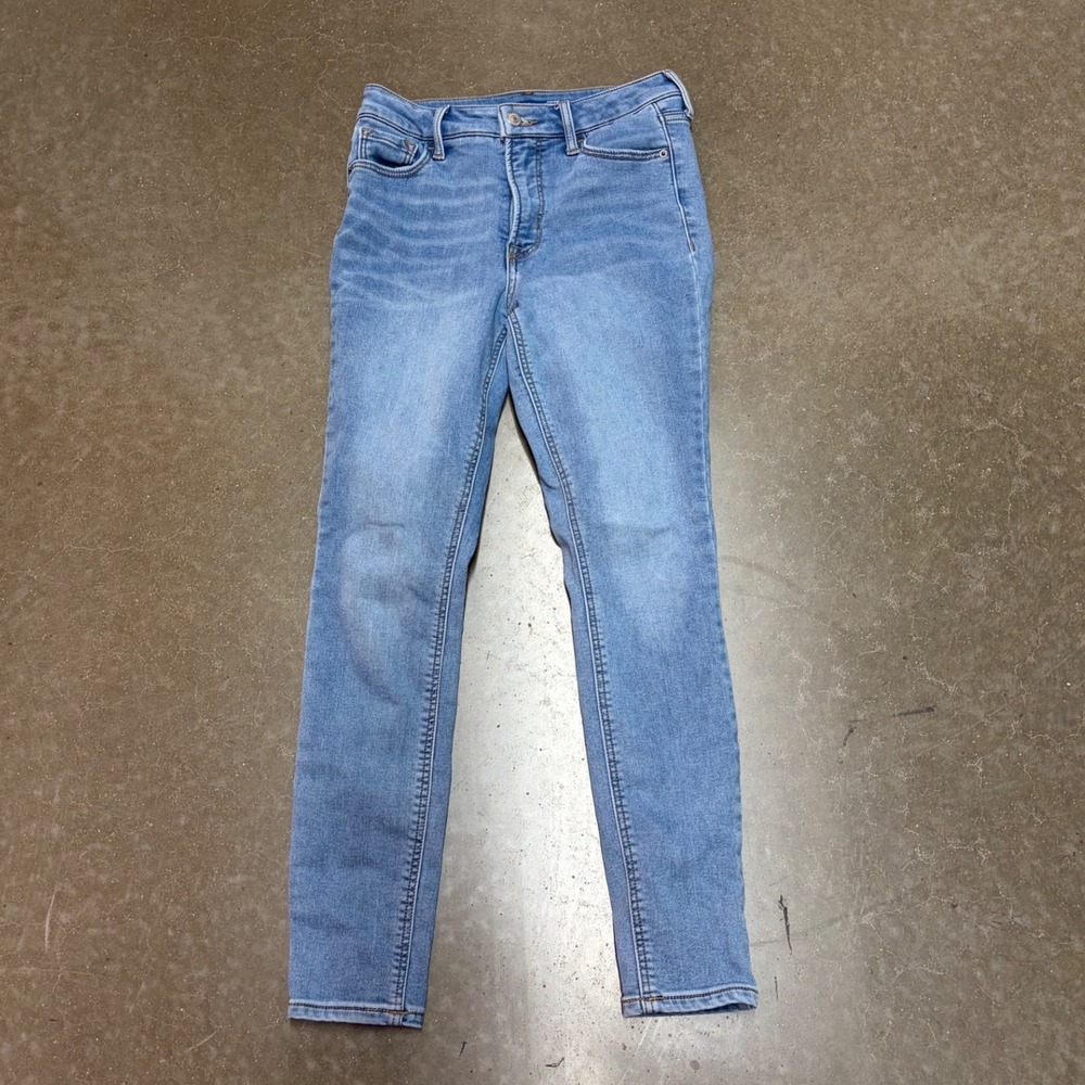 Old Navy Rockstar Super Skinny High Rise Light Wash Blue Jeans Size 4
